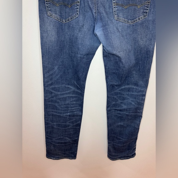 Pre-Owned W34xL34 American Eagle Blue Original Straight Jeans - Picture 7 of 11